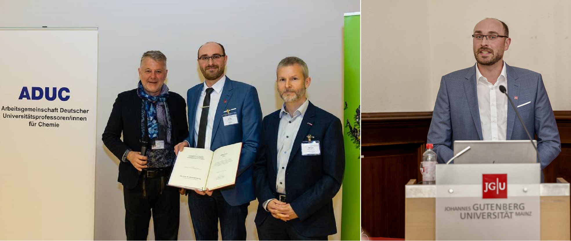 ADUC Prize Ceremony (Foto: Jürgen Lösel) and Sibylle Kalkhof-Rose Award Lecture (Foto: Stefan F. Sämmer)